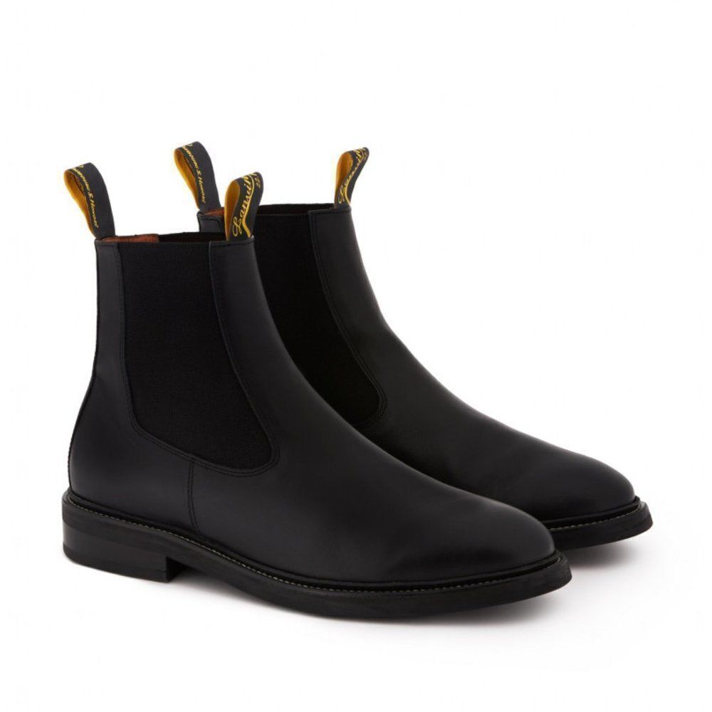 LANVIN pull-tab Chelsea boots in Black